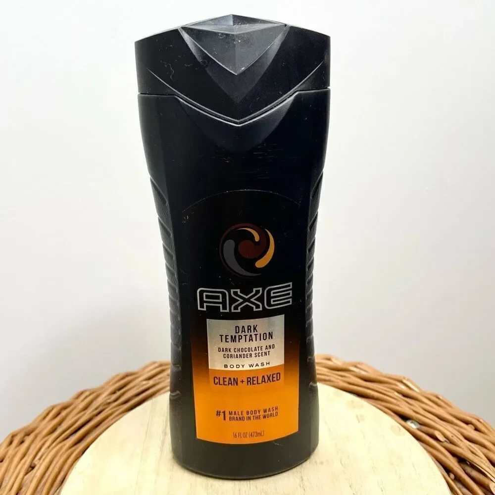 New AXE‎ Dark Temptation Body Wash 24 oz Dark Chocolate Scent Discontinued Soap